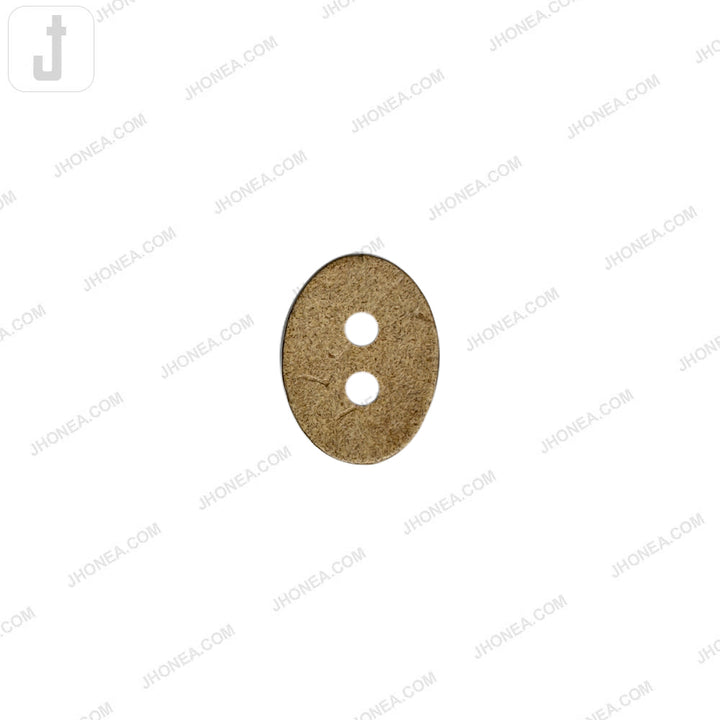 Natural 15mm Oval 2 Hole Coco Shell Buttons