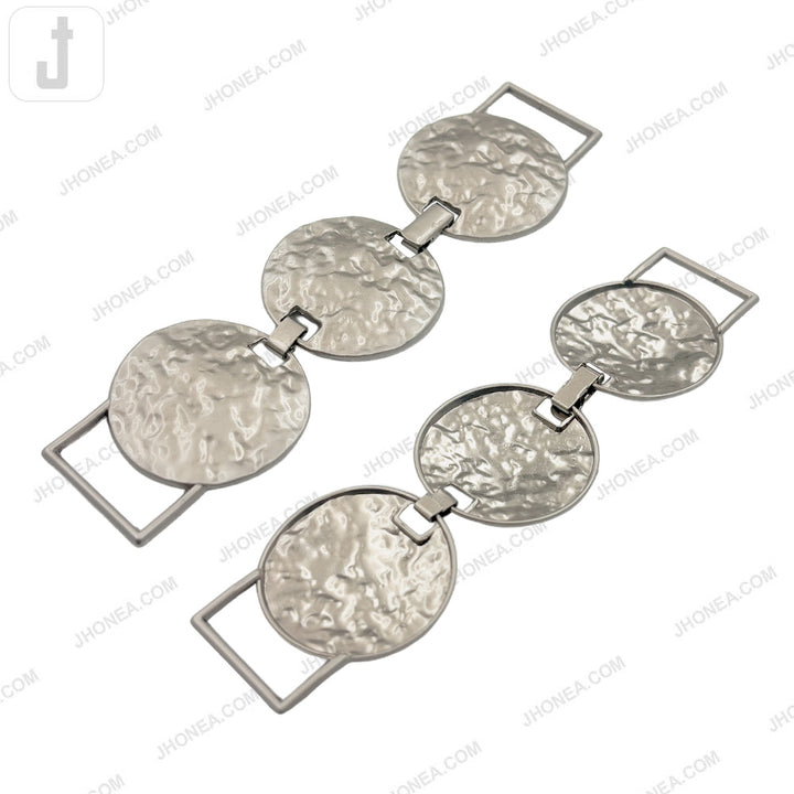 Fashionable Round Textured Metal Belt Buckle