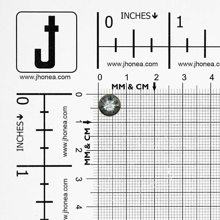 Stylish Gunmetal Diamond Button 8mm for Shirts/Kurtas & Designer Wear