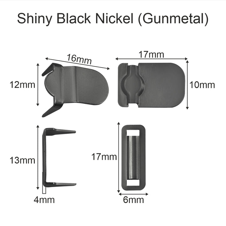 Sleek 4-Part Fasteners Hook Set For Pant/Skirts/Suits