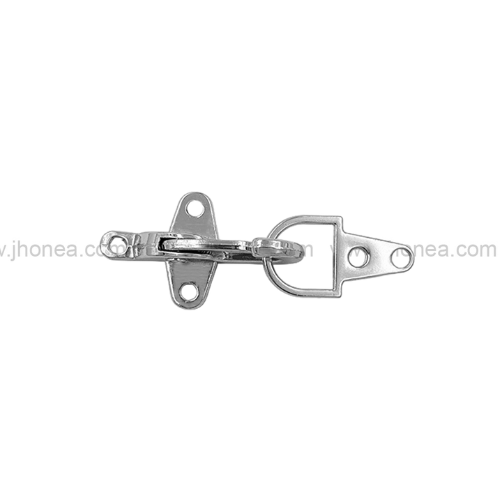 Dapper Style Classic Shiny Silver Design Closure Clasp for Jackets