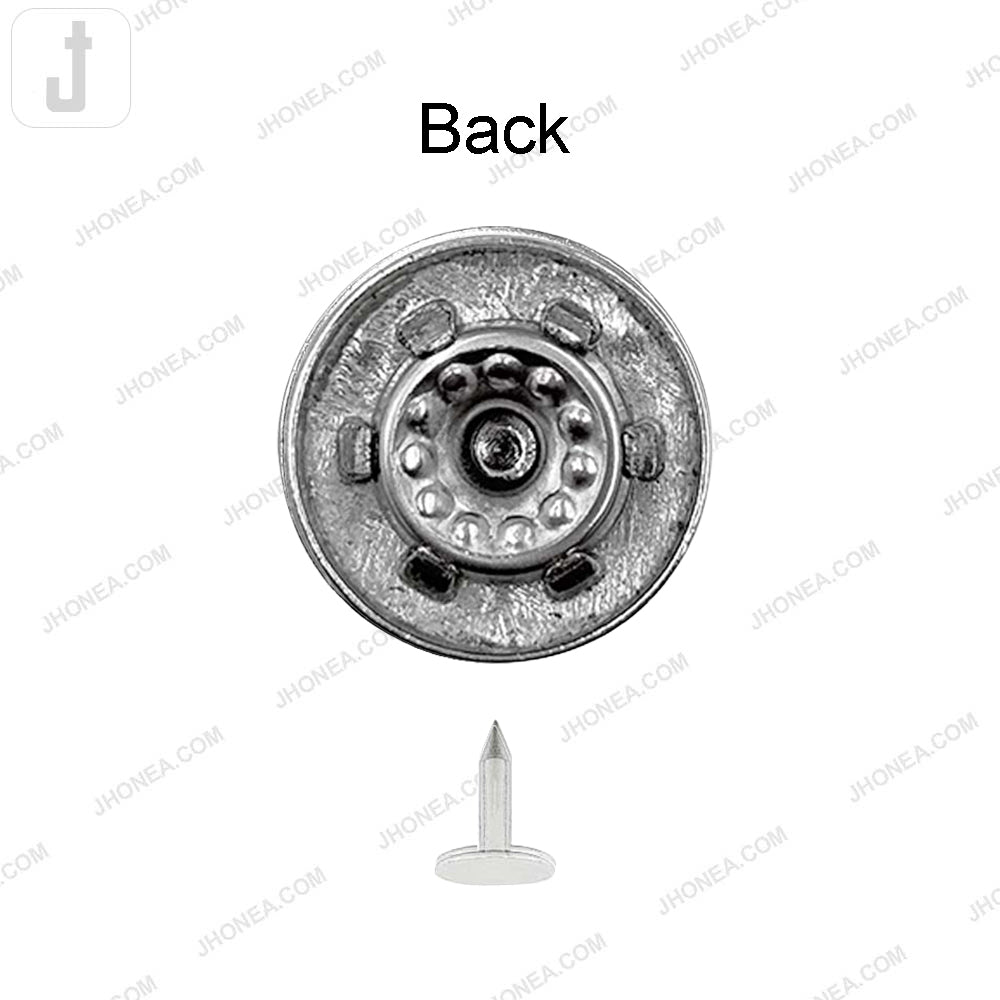 Classic Shiny Silver Jeans Buttons for Denim Skirts/Pants