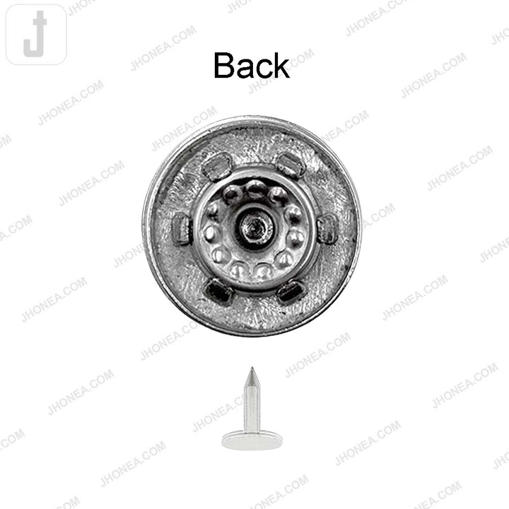 Classic Shiny Silver Jeans Buttons for Denim Skirts/Pants