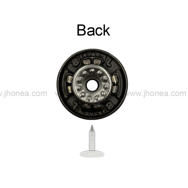 Vintage Brass Tone Jeans Button with Tack for Jeans/Jackets