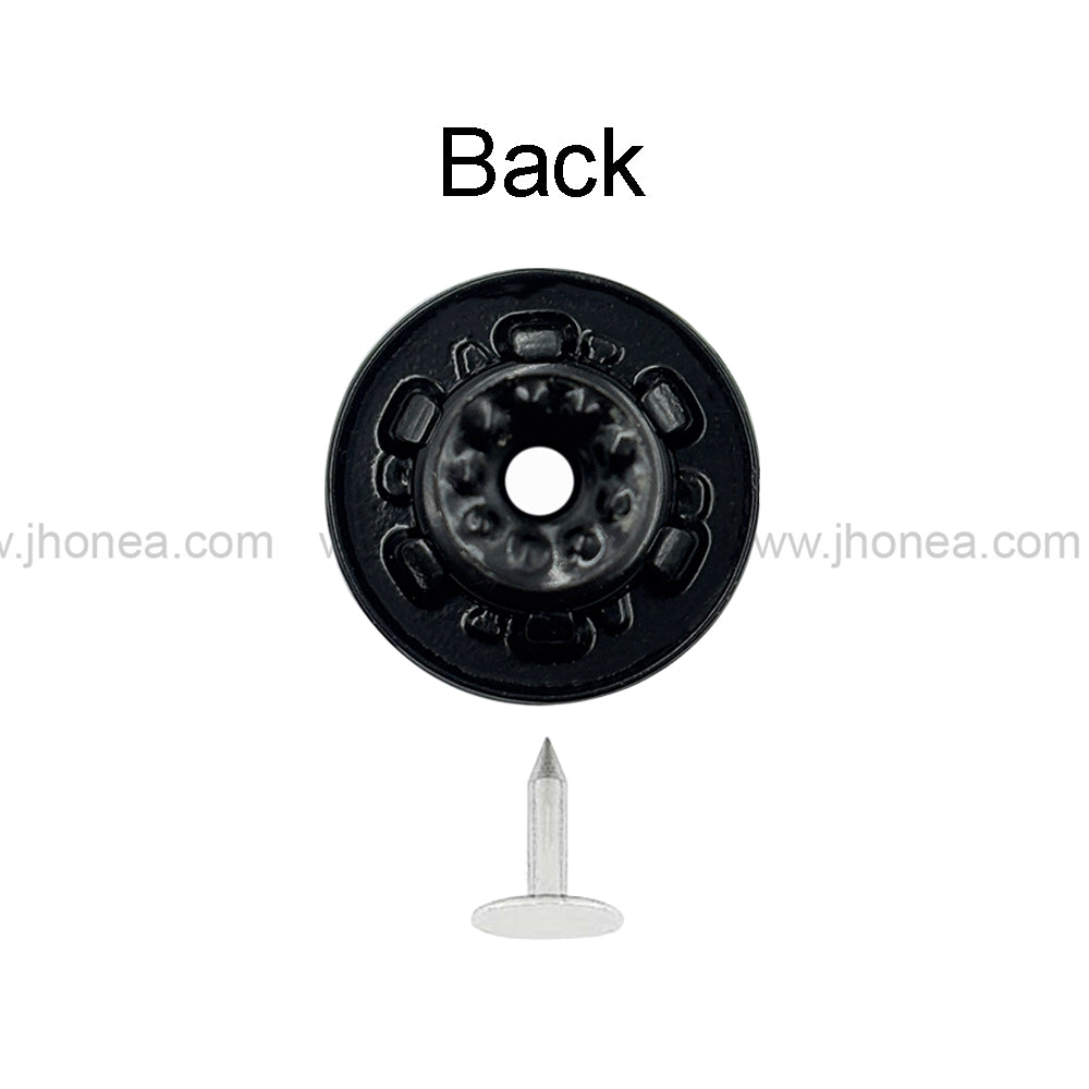 Stylish Matte Black Jeans Button with Tack for Denim Clothing