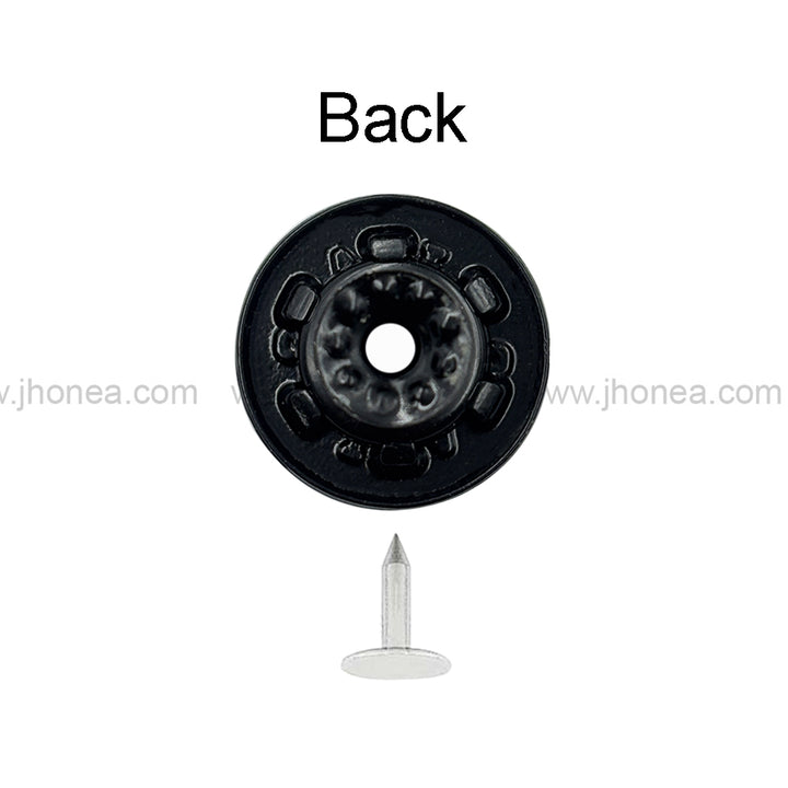 Stylish Matte Black Jeans Button with Tack for Denim Clothing
