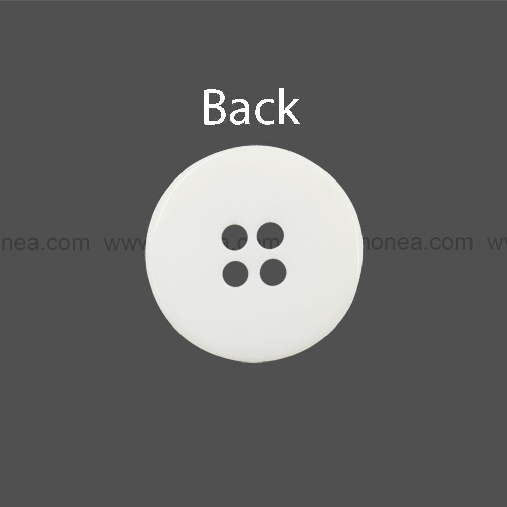 Decorative 4-Hole Double Rim Polyester Button