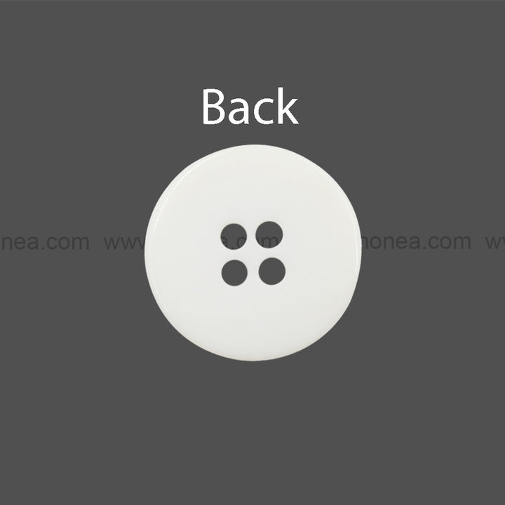 Decorative 4-Hole Double Rim Polyester Button
