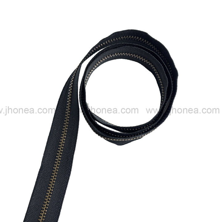 YKK #3 Number Premium Quality Black Tape YKK Metal Zipper Rolls