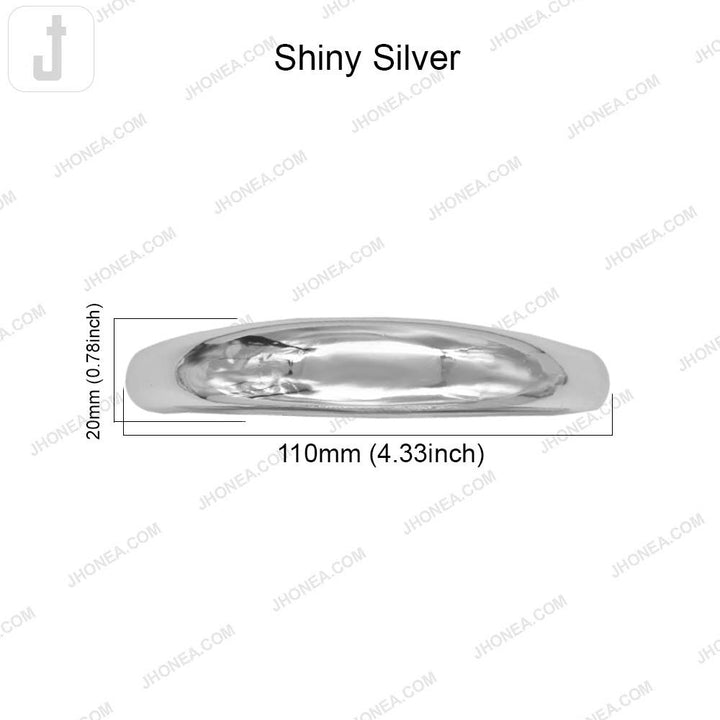 Premium Curved Glossy Finish Metal Handle Buckle for DIY Handbags