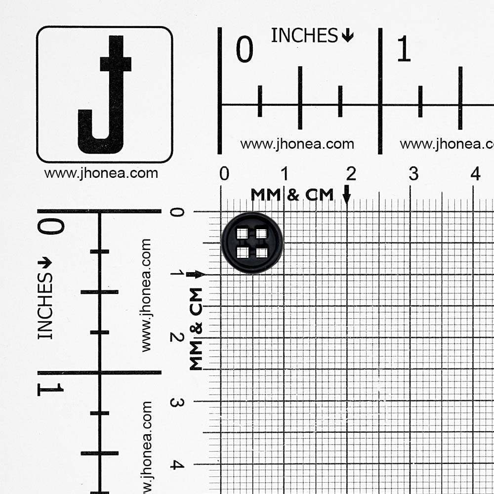 Versatile 10mm Round Shape 4 Hole Alloy Metal Buttons