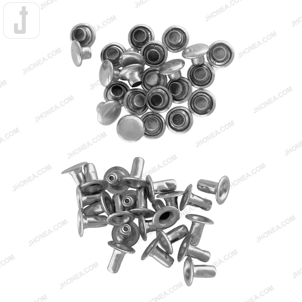 Elegant Solid Brass Flat Rivets for Denim/Leather/Bags/DIY Craft Projects