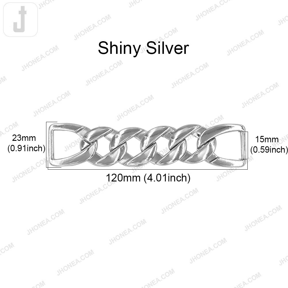 Quality Chain Design Shiny Finish Fashion Belt Buckle Accessory