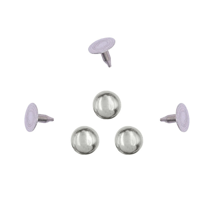 Shiny Silver Rivet Fastener Studs for Jeans & Denim Clothing