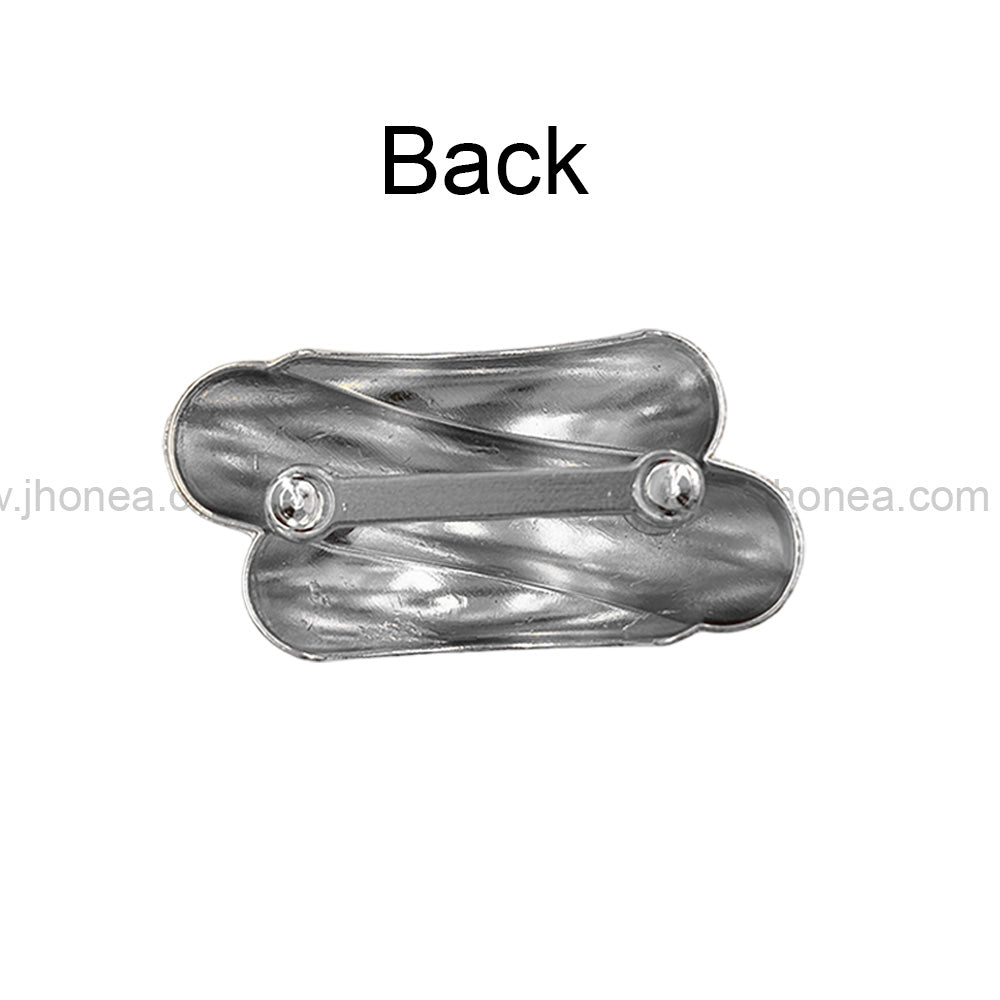Designer Twisted Shape Shiny Finish Dress Strap Buckle