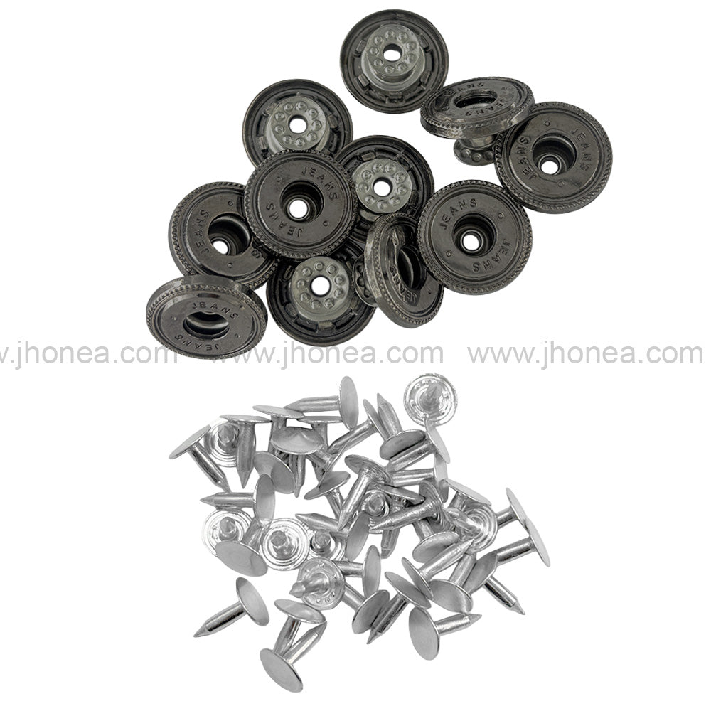 Fashionable Round Metal Jeans Buttons for Clothing