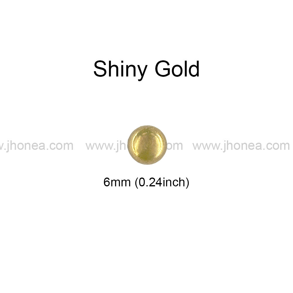 Round 6mm Dome Rivet Fastener Studs for Jeans/Jackets