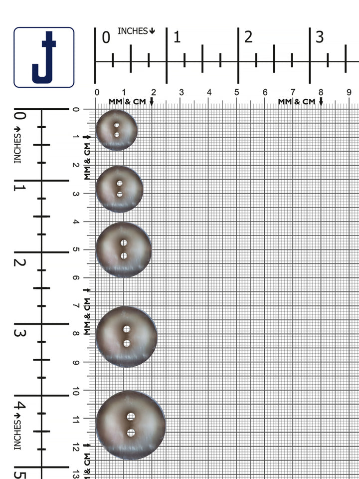 Round Shape Pearlescent Natural Marble Button
