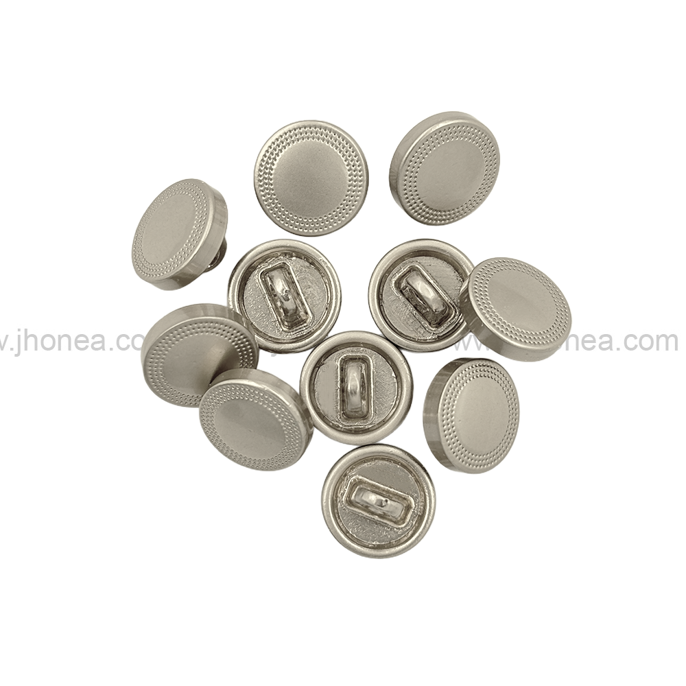Round Shape Classic Matte Finish Shank Metal Button