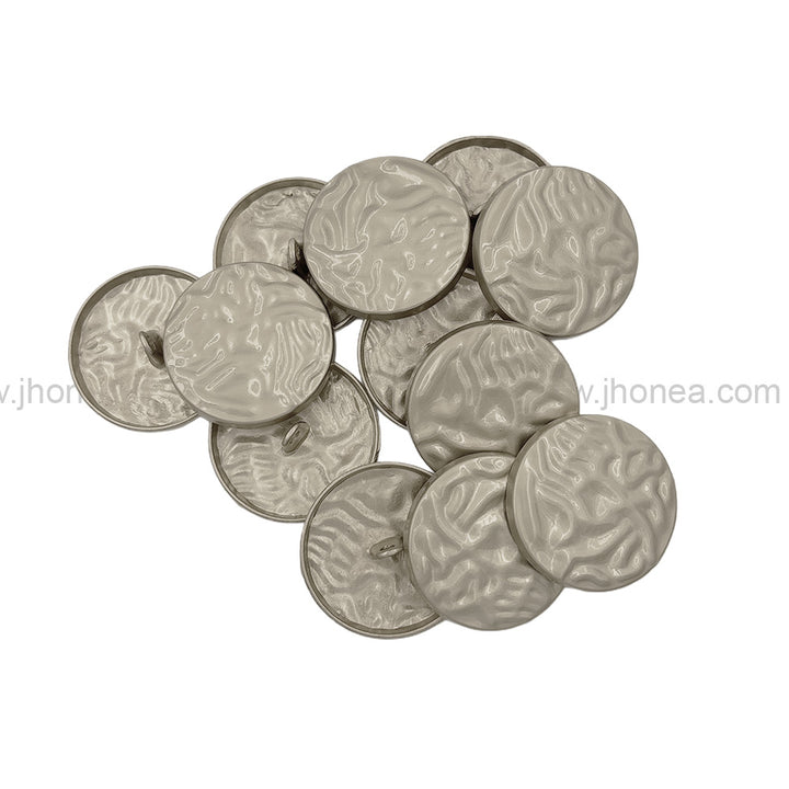 Unique Structure Round Shape Matte Finish Shank Metal Button