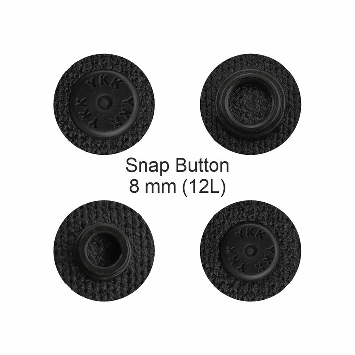 Premium Quality Black/White YKK Snap Button Tape for Clothing