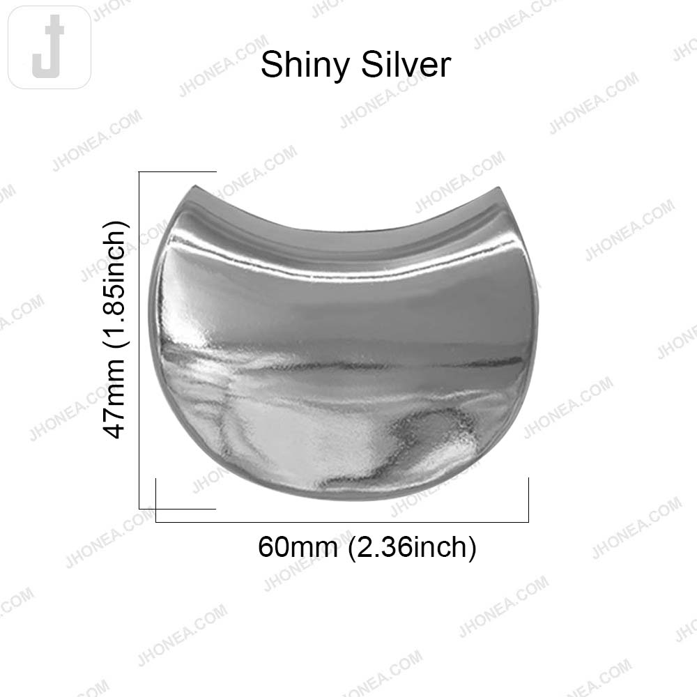 Fashionable Shiny Finish Half Moon Buckle for Fashion Accessories
