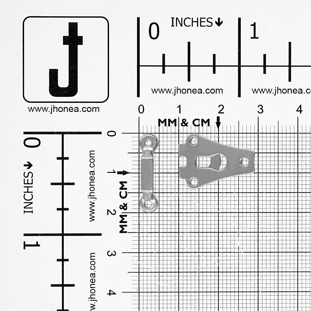Premium Stainless Steel 2-Part Hook & Bar Sew-On Pant Trouser Hooks