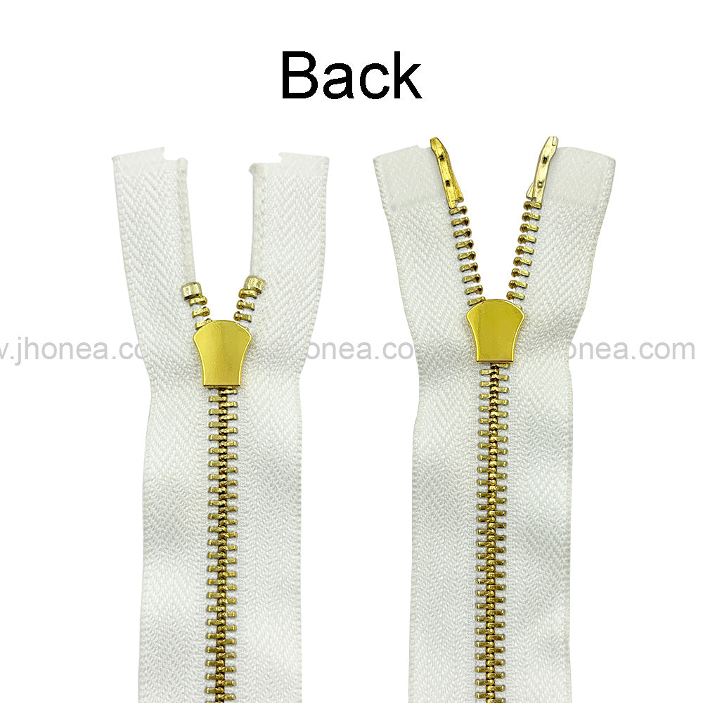 Stylish #5 Two-Way Metal Zipper for Jackets & Dresses