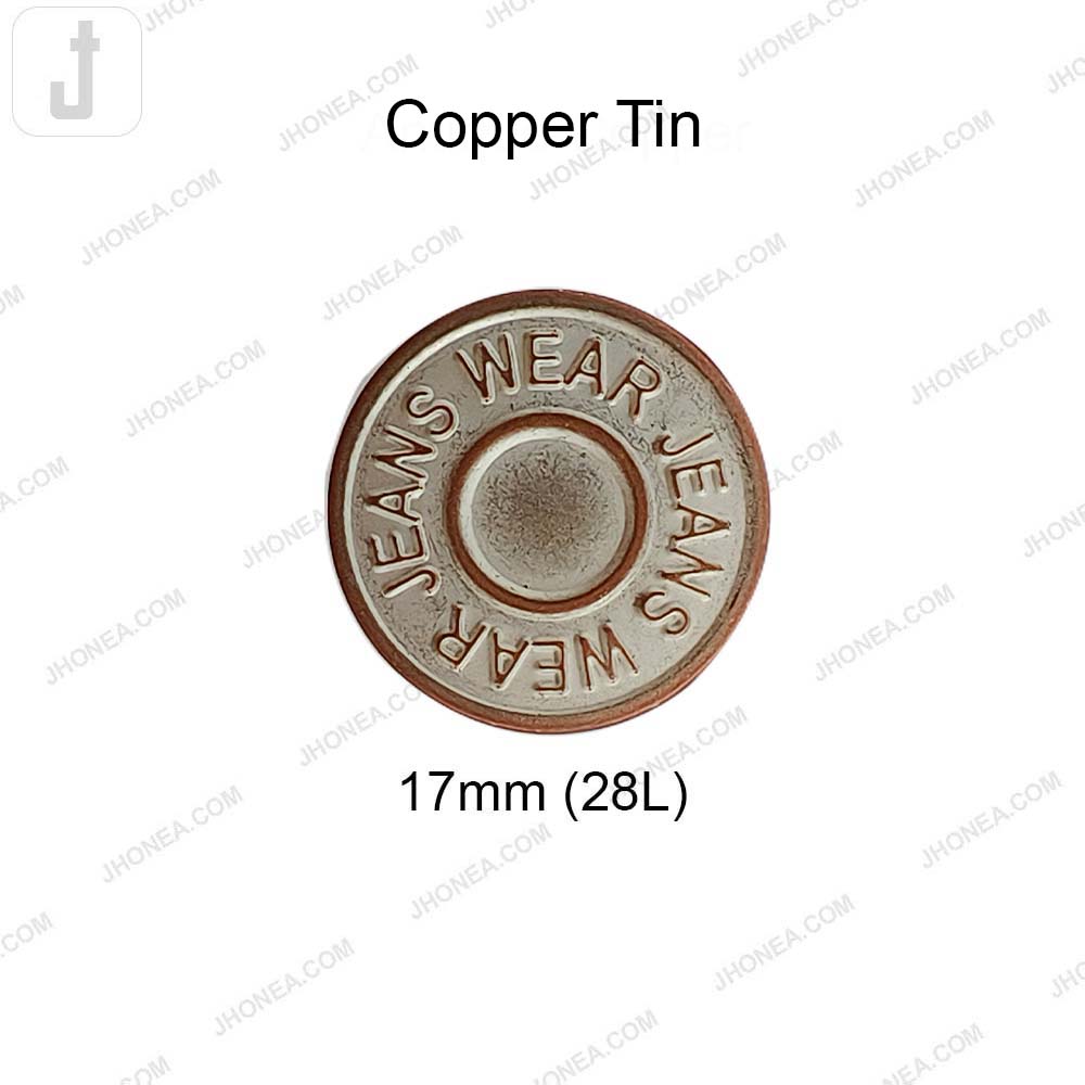 Antique Finish Metal Jeans Button for Denim Garments