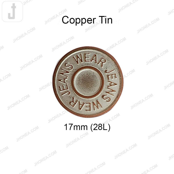 Antique Finish Metal Jeans Button for Denim Garments