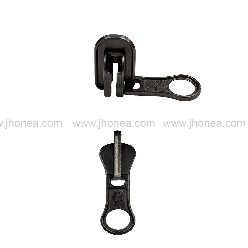 Classic #5 Gunmetal Swivel Handle Metal Zipper Puller