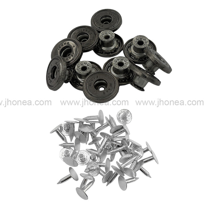 Fashionable Round Metal Jeans Buttons for Clothing
