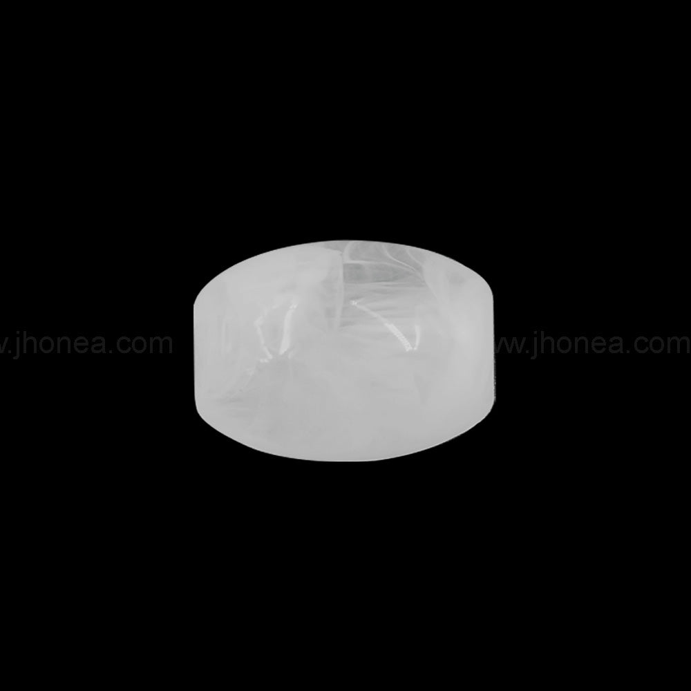 Unique White Oval Polyester Beads for Creative Jewelry Designs