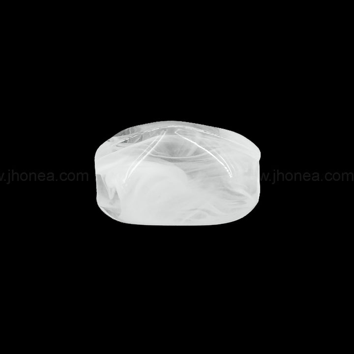white resin polyester beads with 5mm hole for jewelry making, DIY clothing, fashion accessories and crafts