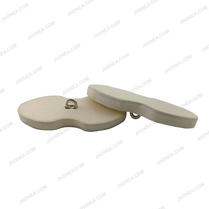 Elegant PU Leather Down loop Buttons for Coats/Knitwear