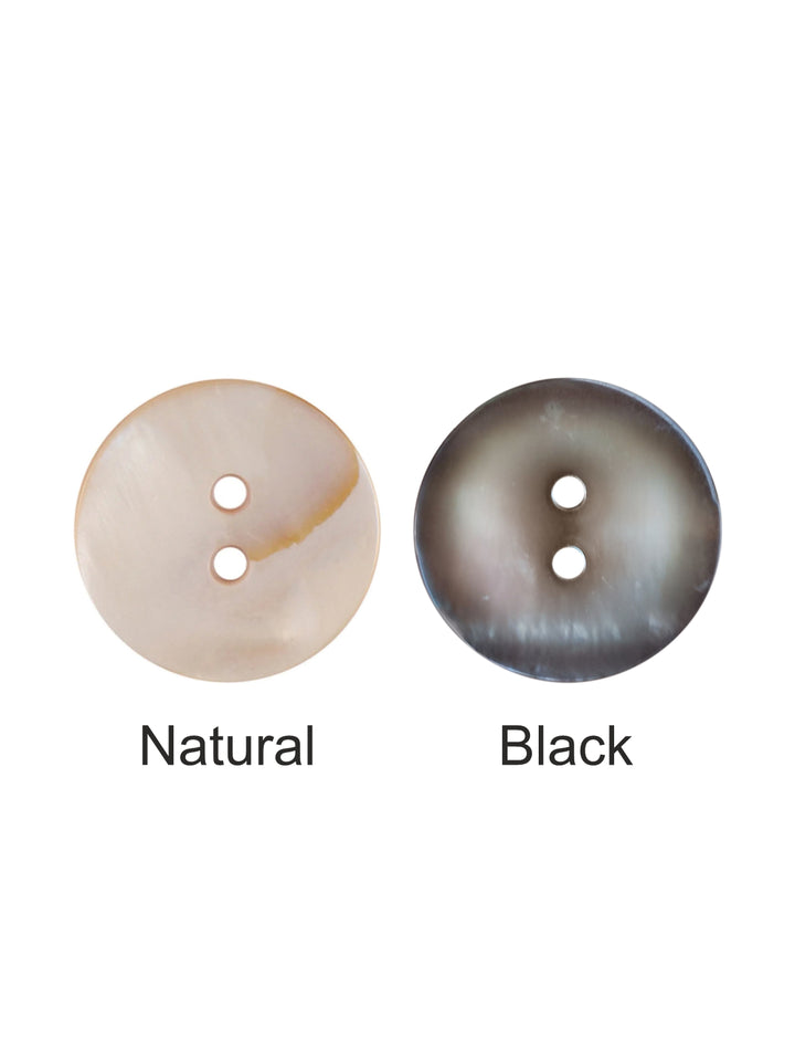 Round Shape Pearlescent Natural Marble Button