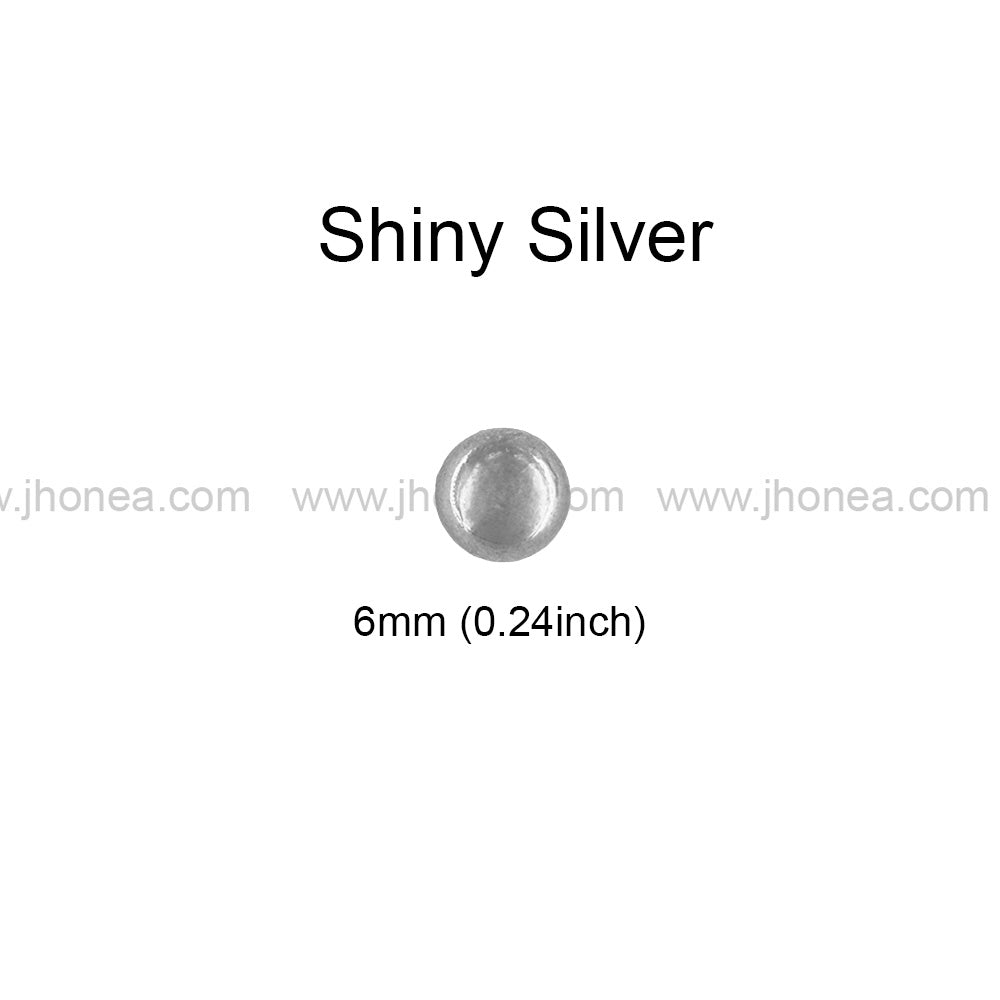 Round 6mm Dome Rivet Fastener Studs for Jeans/Jackets