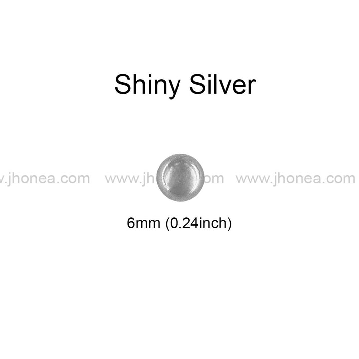 Round 6mm Dome Rivet Fastener Studs for Jeans/Jackets