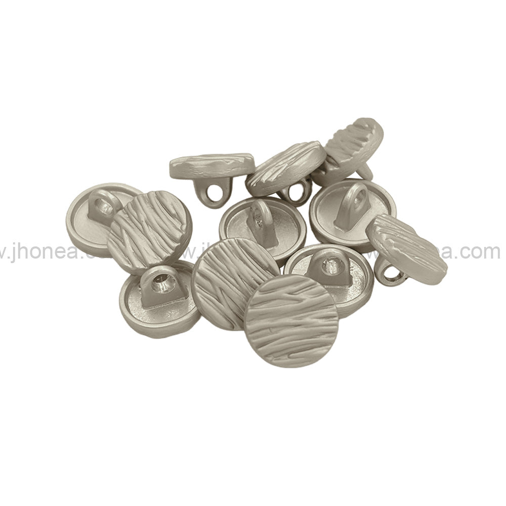 Round Shape Matte Finish Classic Shank Metal Button