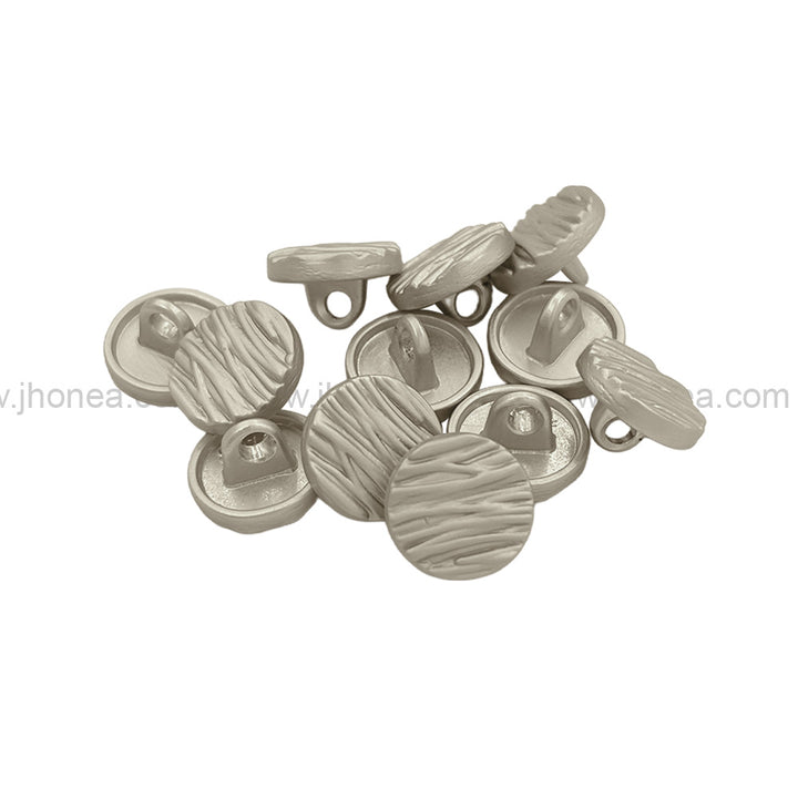 Round Shape Matte Finish Classic Shank Metal Button