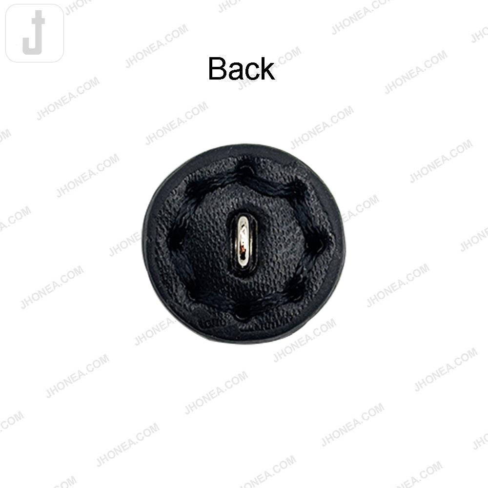 Black and White PU Leather Downhole Loop Buttons