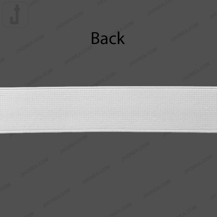 Plain Black & White Tailors' Stiff Woven Elastic for Casings