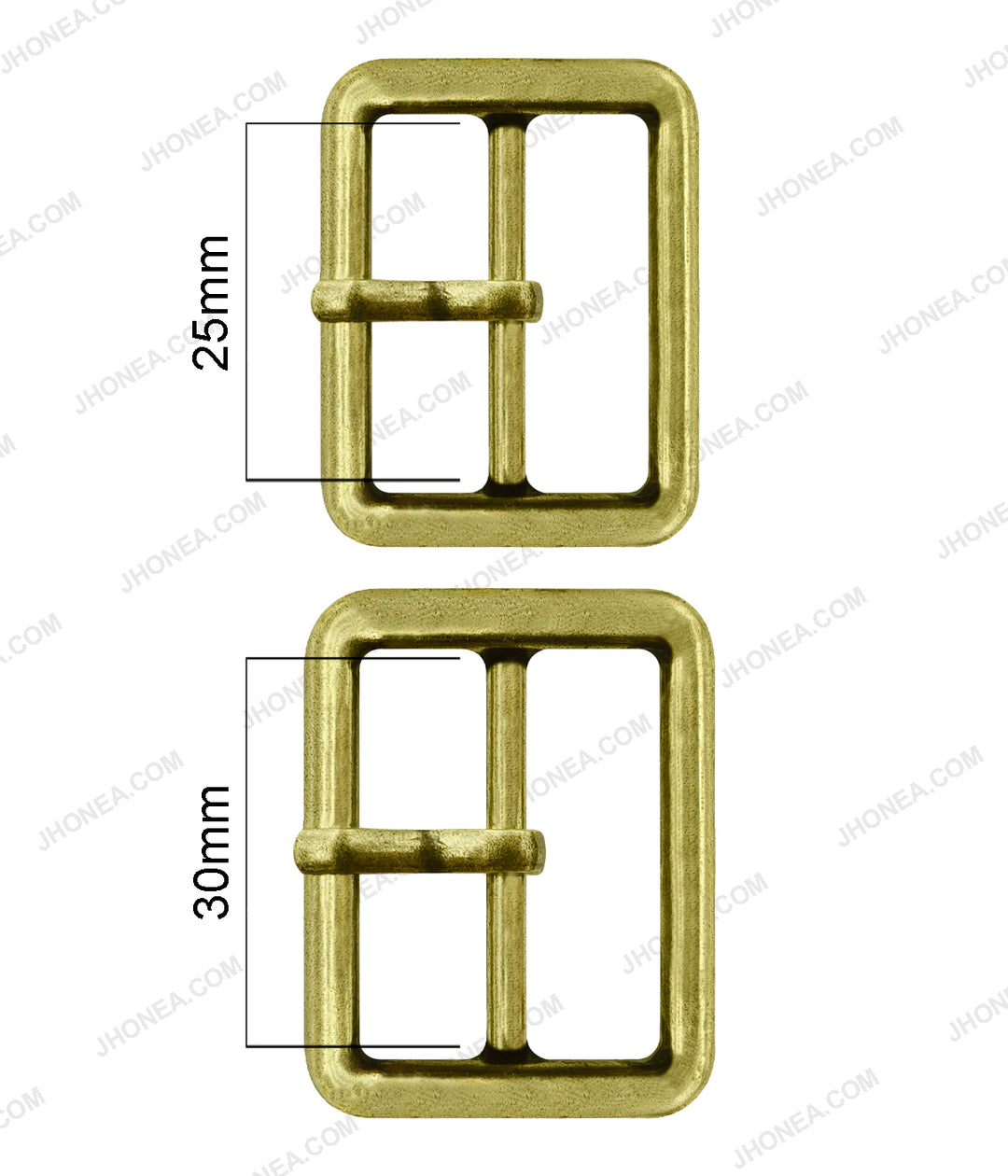 Premium Rectangle Smooth Finish Metal Prong Belt Buckle