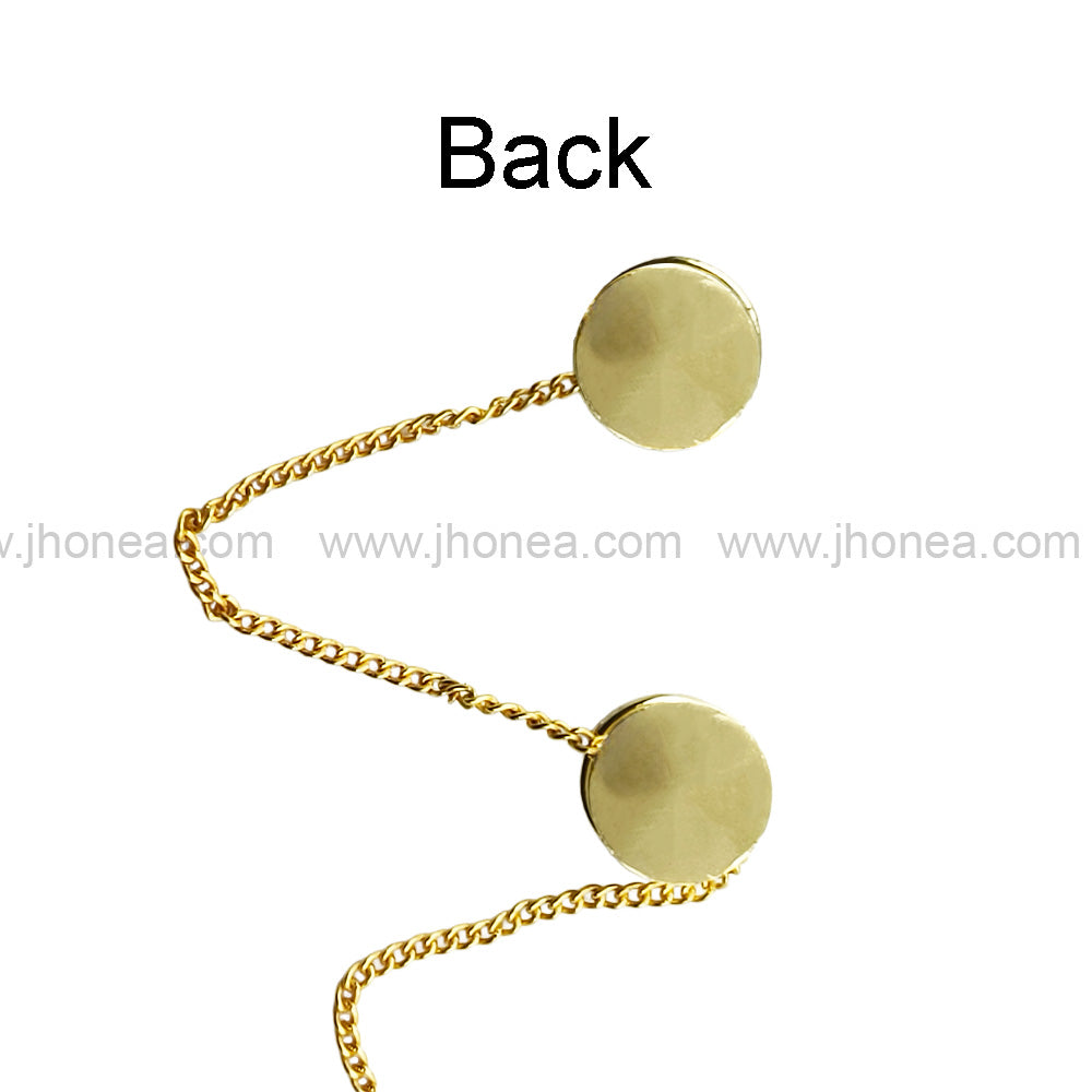 Elegant Yin-Yang Dangling Chain Kurta Buttons