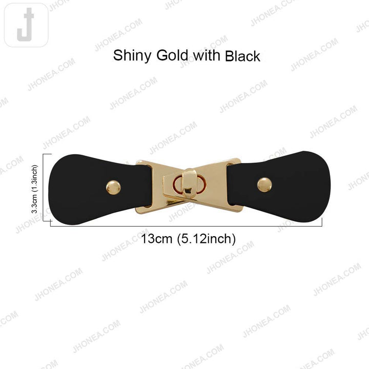 Stylish PU Leather Belt with Elegant Metal Clasp Lock Design