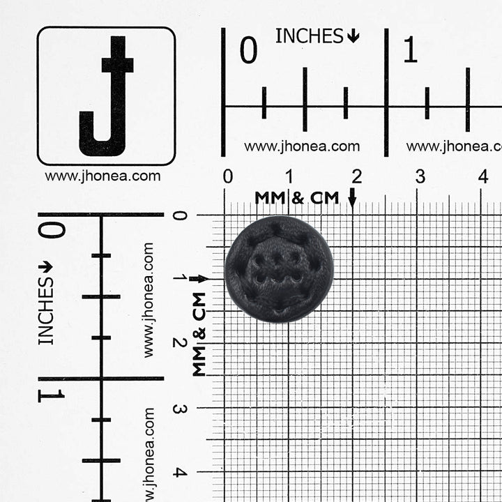 Fancy 17mm(28L) PU Leather Downhole Loop Buttons