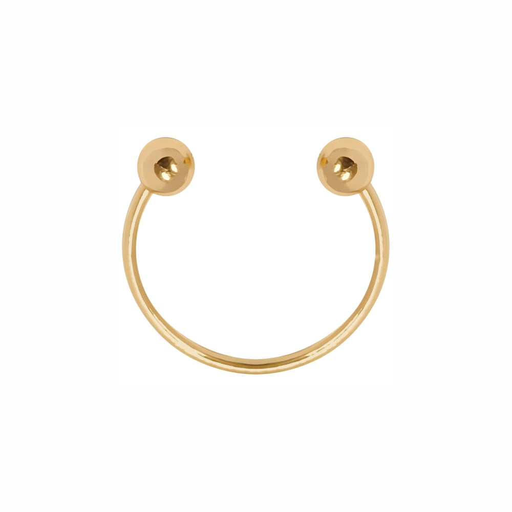 Versatile U-Shaped Shiny Metal Connector Buckle for Designer Clothing