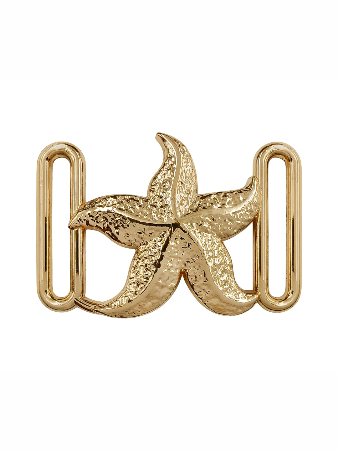 Classic Shiny Starfish Buckle with Double Sidebar for Clothing and Accessories