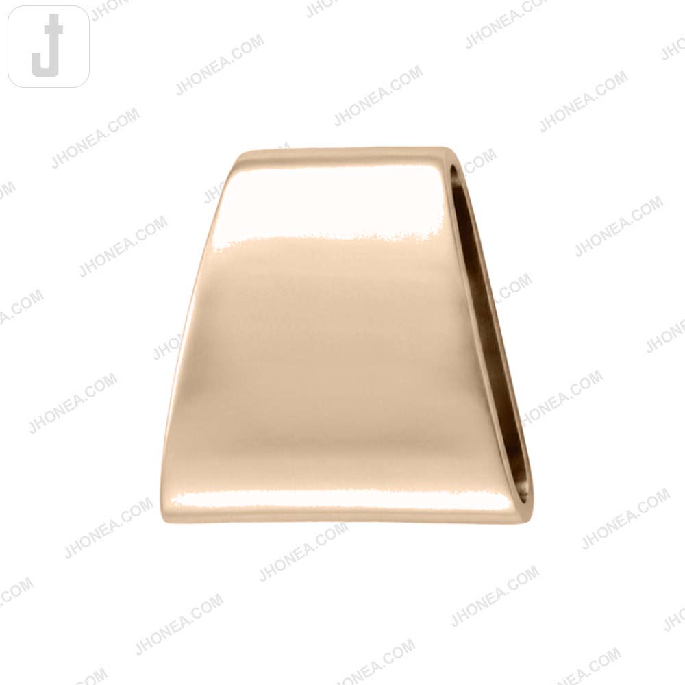 Smooth Glossy Trapezoid Down Bar Slide Buckle for Fashion Accessories