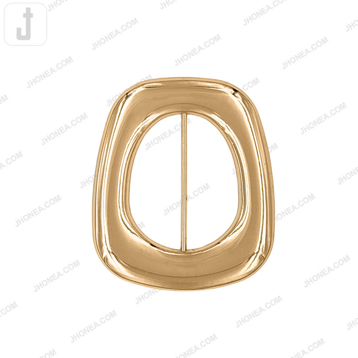 Stylish Big Size Shiny Smooth Finish Sliding Metal Belt Buckle